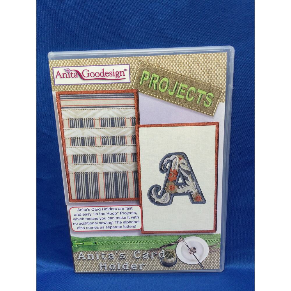 Anita Goodesign Projects Anitas Card Holder Embroidery Tutorial DVD